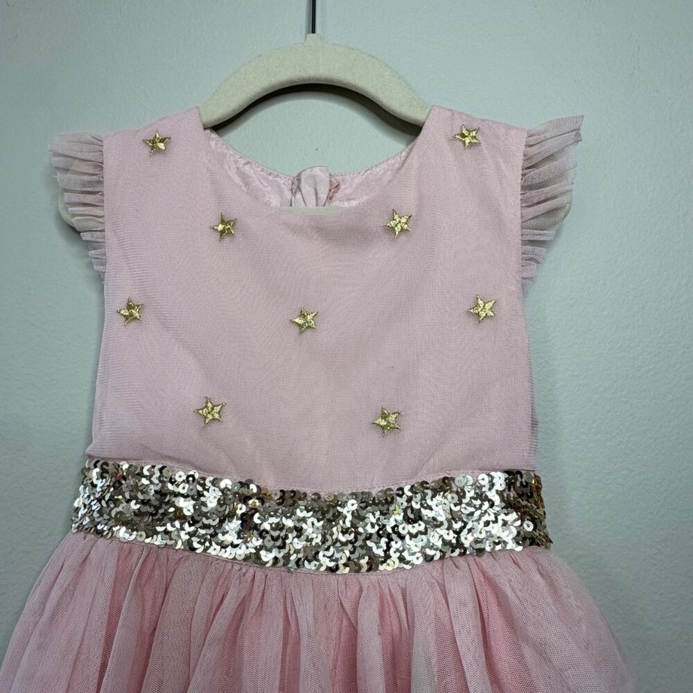 Mini Boden Harry Potter Pink Tiered Tulle Party Dress Girls 5-6 Hermione - Picture 3 of 10